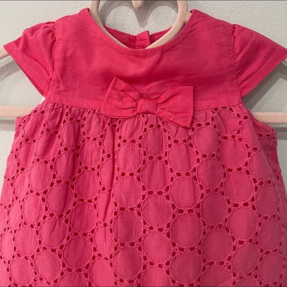 Janie and Jack Infant Pink Romper Dress Size 0-3 Months - Picture 2 of 7